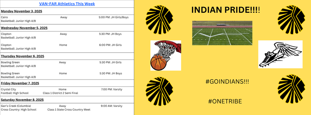 Sports for the Week of 11/3/2025