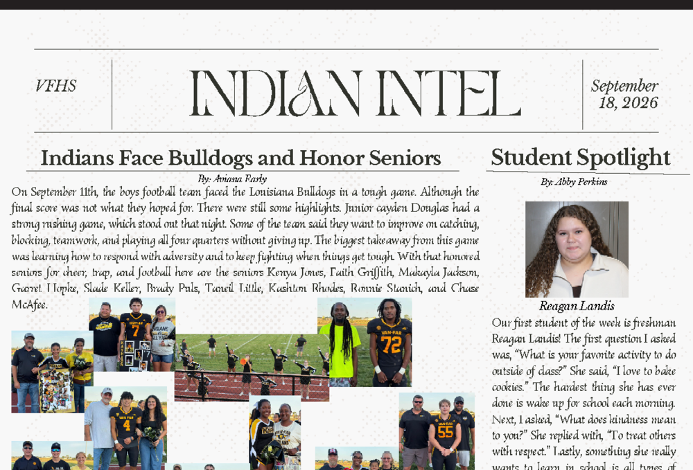 Front page of the Indian Intel