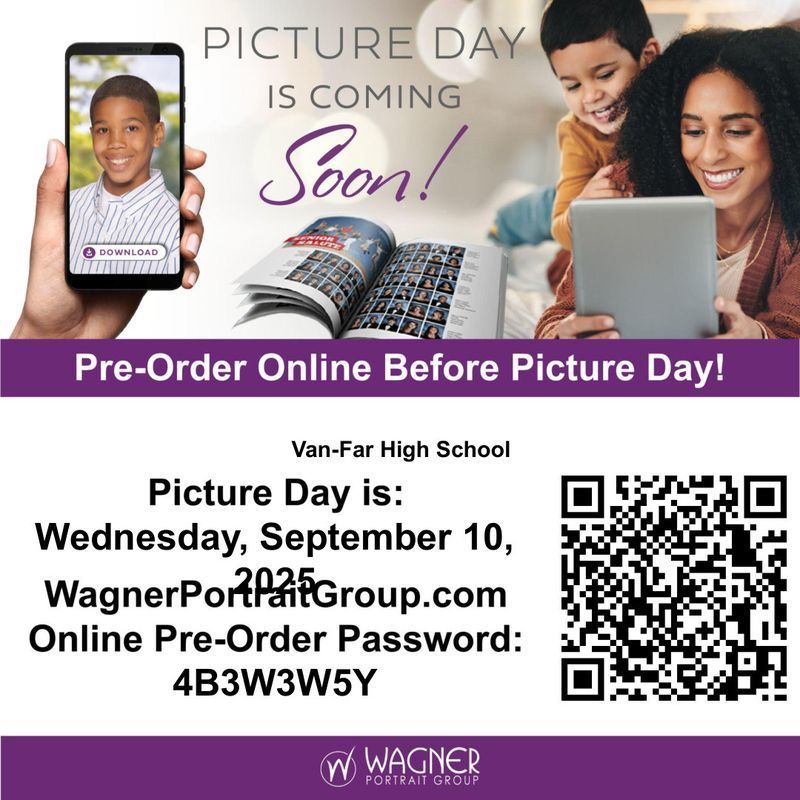 Picture Day Wednesday September 10, 2025