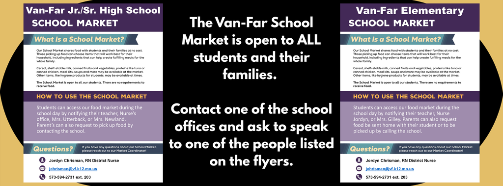 Van-Far School Market available to all students and families