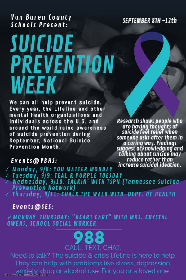 Suicide Prevention Week September 8th-12th
