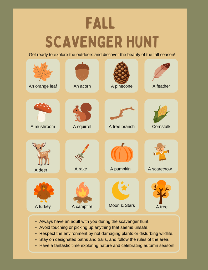 Fall Scavenger Hunt