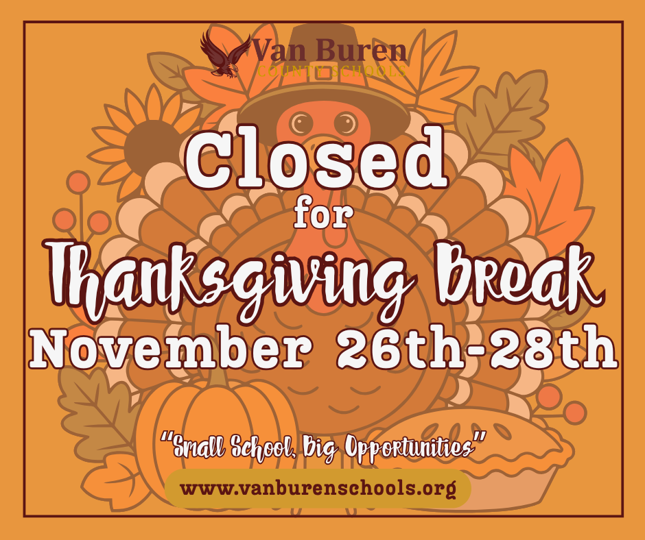 Closed for Thanksgiving Break November 26th-28th