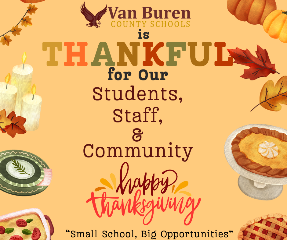 Happy Thanksgiving from Van Buren County Schools
