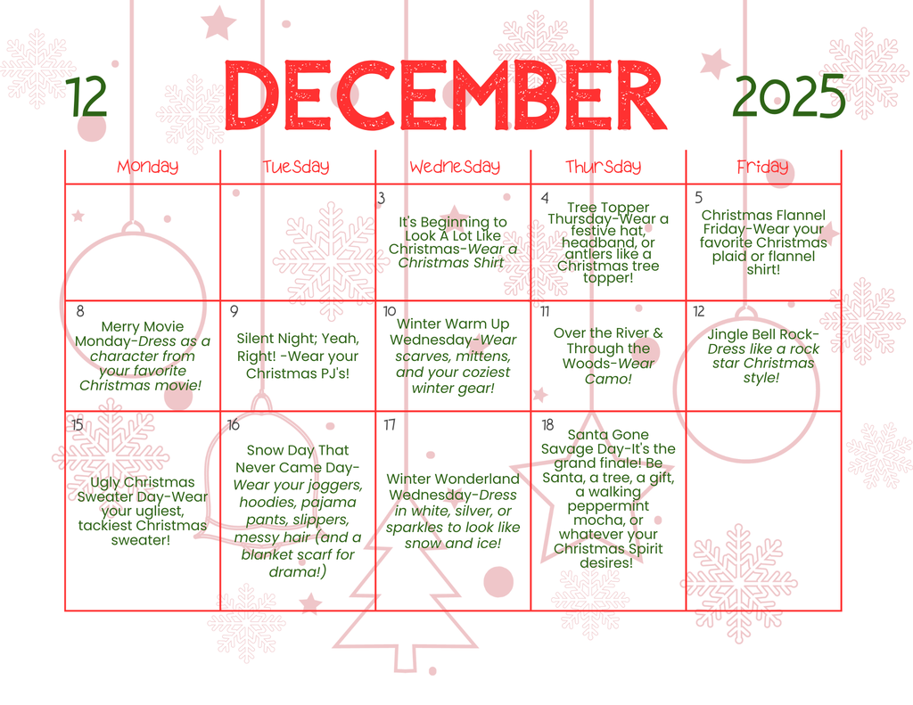 12 Days of Christmas Dress Up