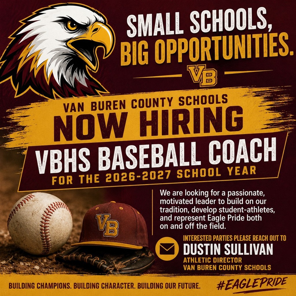 Now hiring VBHS baseball coach for 2026-2027