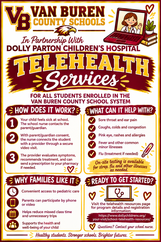 Telehealth services available