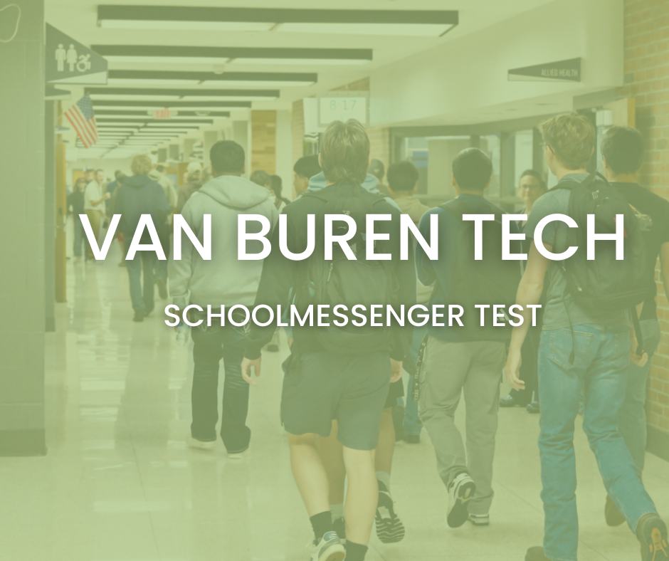 Students Walking down the hallway at Van Buren Tech