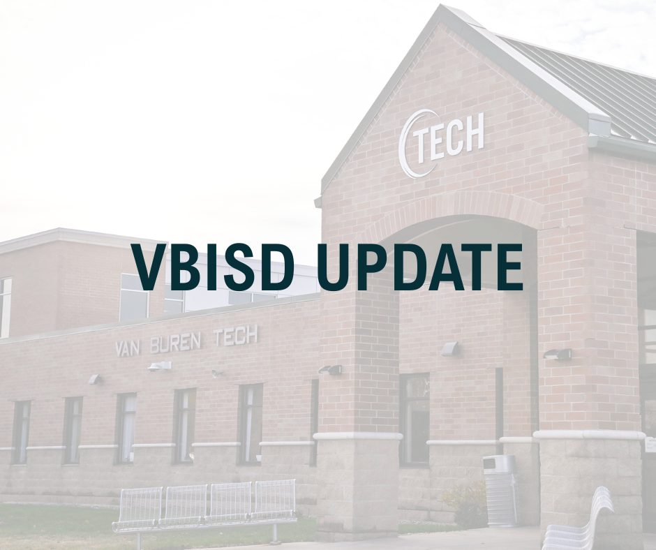 image of VBT building blurred out with text over it saying VBISD update