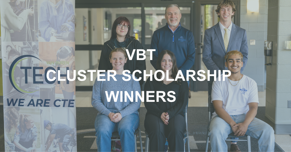 scholarship winners and Chris Rice pose for a group photo