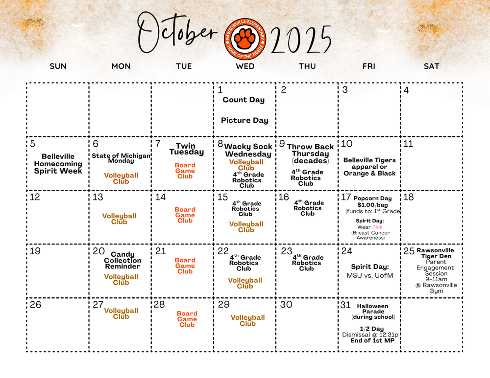 Oct Cal 1
