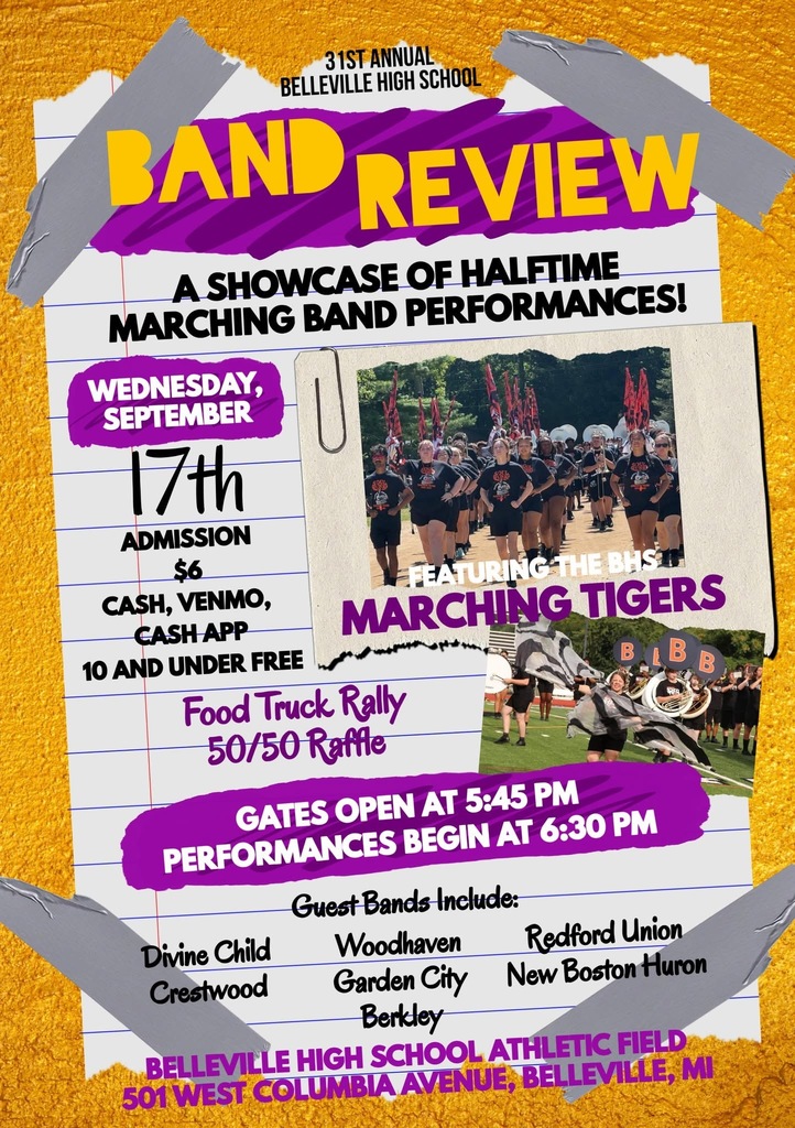 band review flyer for wednesday september 17 at 6:30 pm 