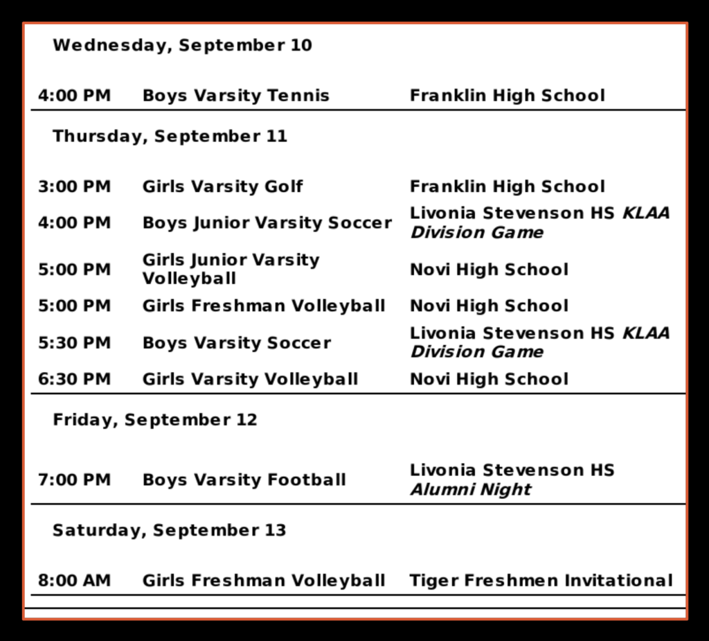 BHS Home Contests 