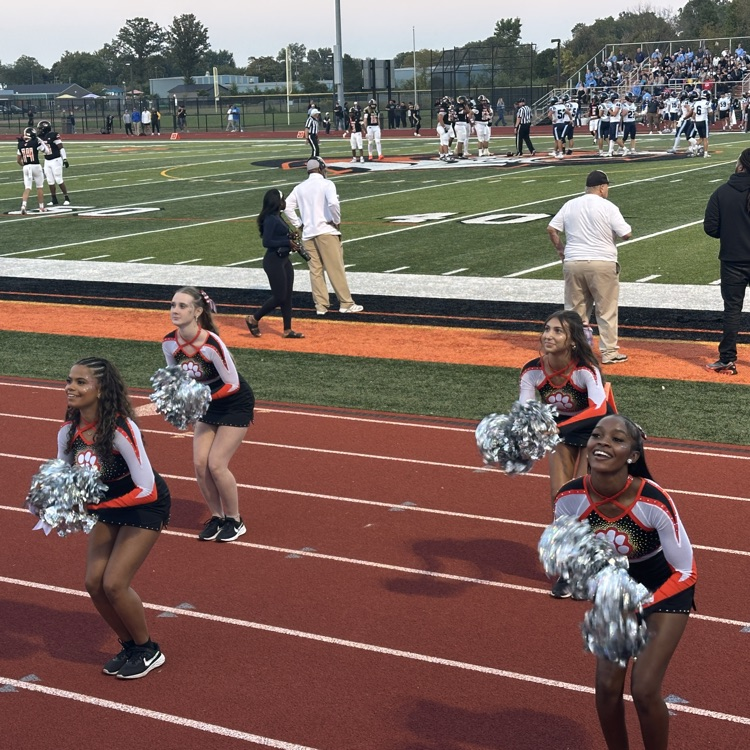 cheerleaders on the sidelines