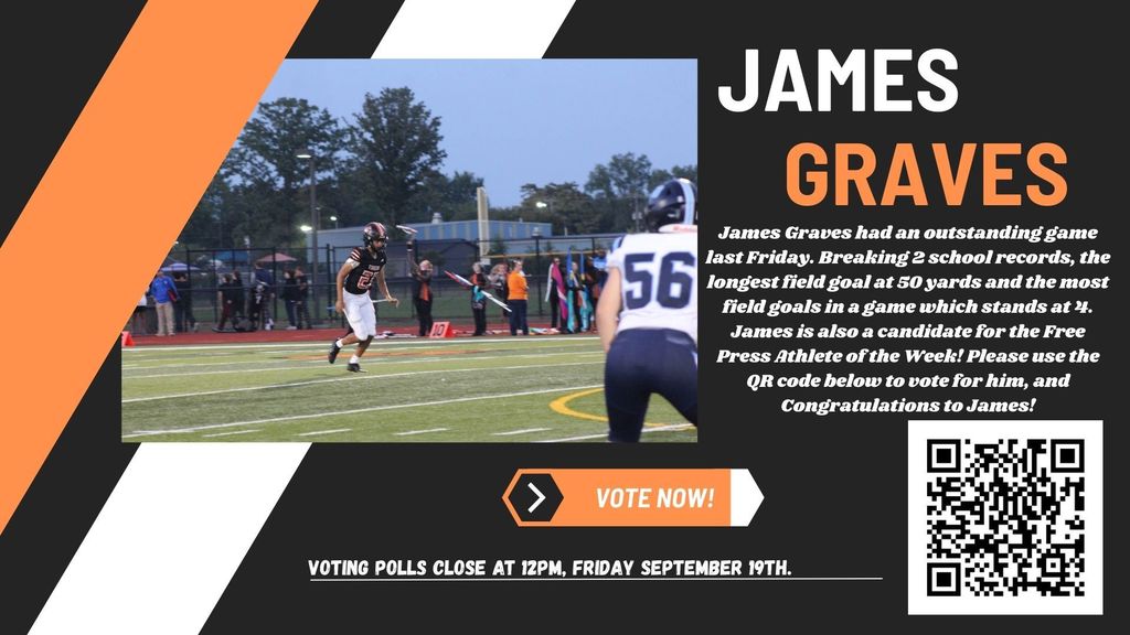 James graves press athlete of the week post
