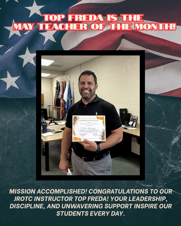 TOP Freda is the May Teacher of Month!
