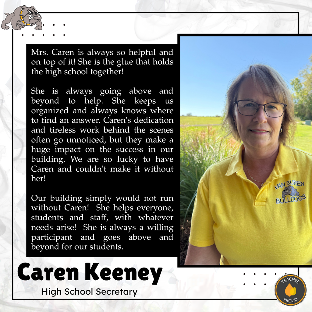 2025-26 Staff Shoutouts Caren Keeney