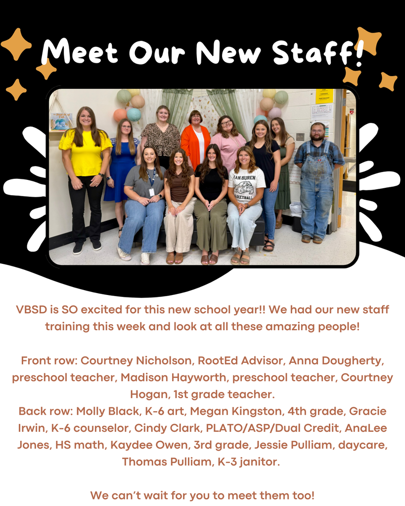 Meet the staff post with a picture.