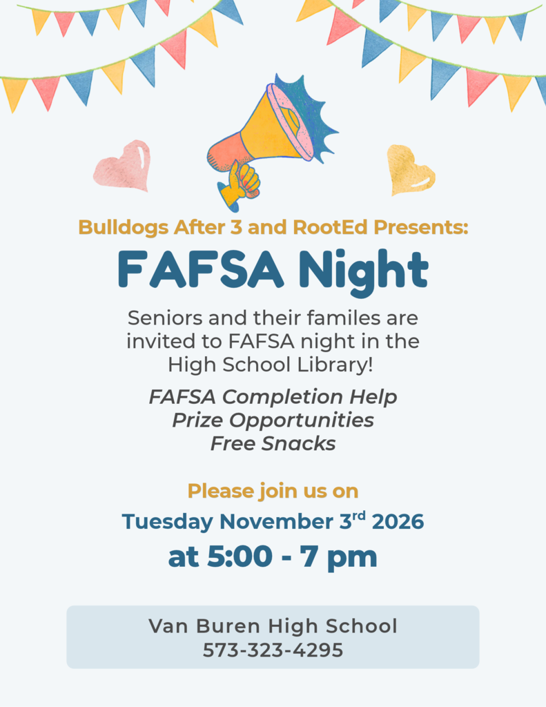 FAFSA NIGHT November 3, 2026 @5:00pm