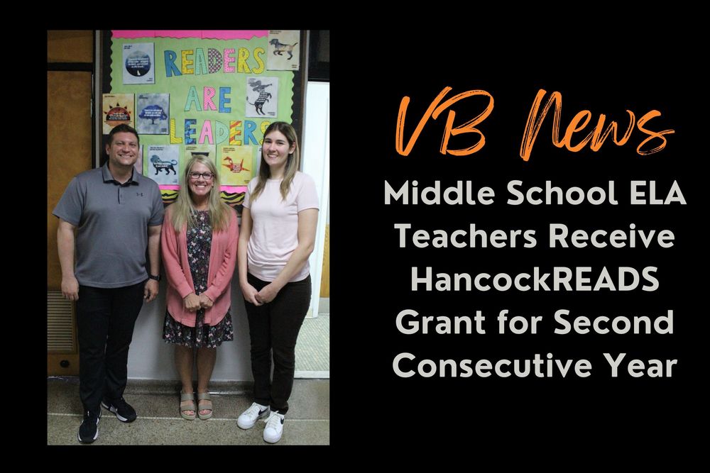 VB News: Middle School ELA Teachers Receive HancockREADS Grant for Second Consecutive Year