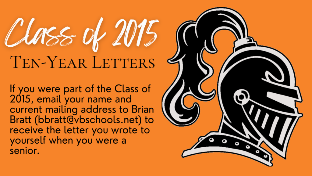 Class of 2025 Ten-Year Letters Graphic