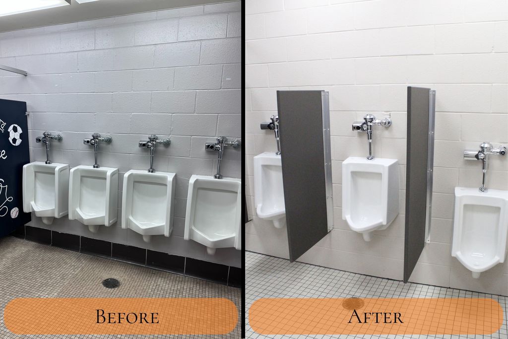 Gym/Cafeteria Boys' Restroom Before and After  1