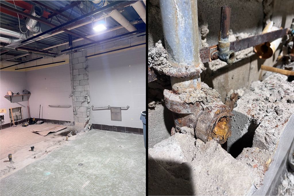 Gym/Cafeteria Restroom Demolition