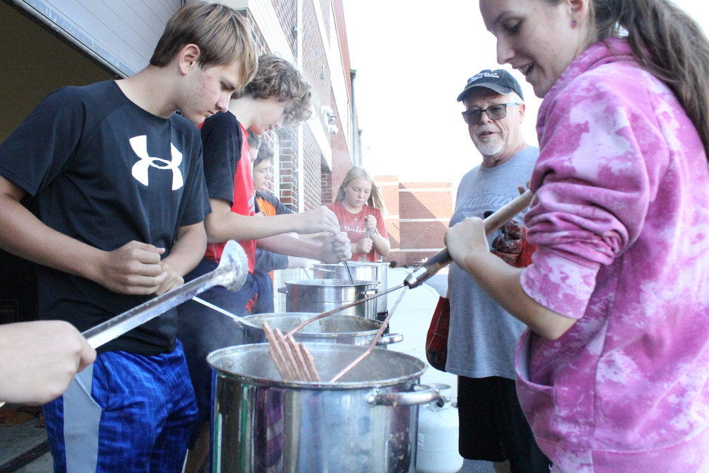 Cooking the apples for mashing