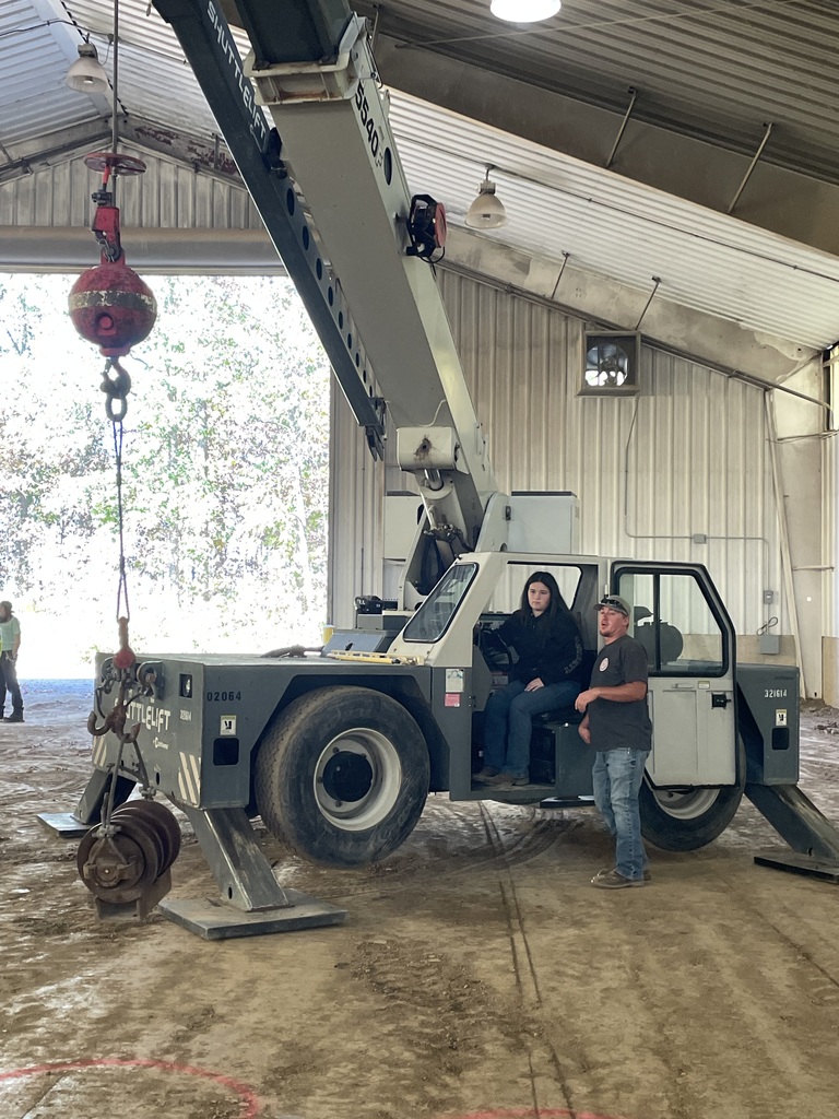Students had the opportunity to get hands-on experience with heavy equipment at the SheDig Ohio event in Cygnet.