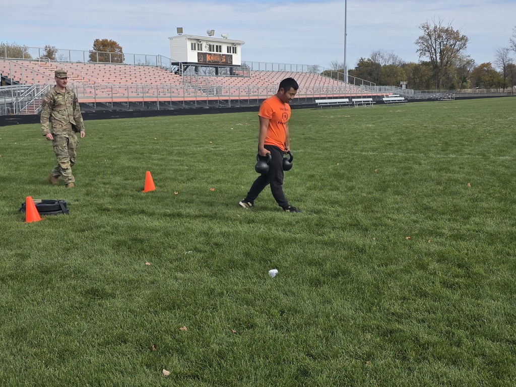 Seniors who took the ASVAB in the morning had the opportunity to see a Navy drone in action and experience some of the physical training the military requires in the afternoon.