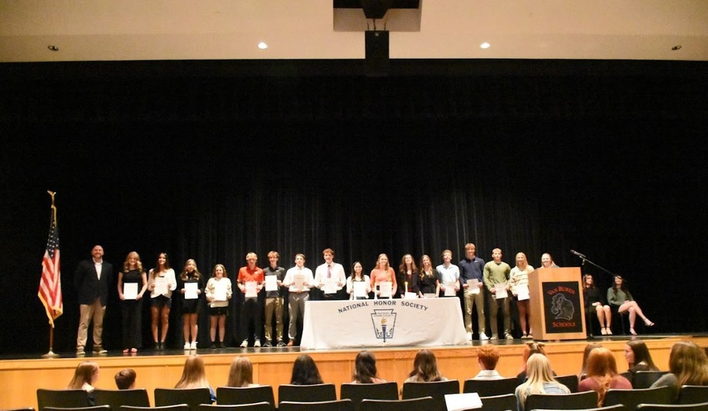 The high school inductees are recognized.