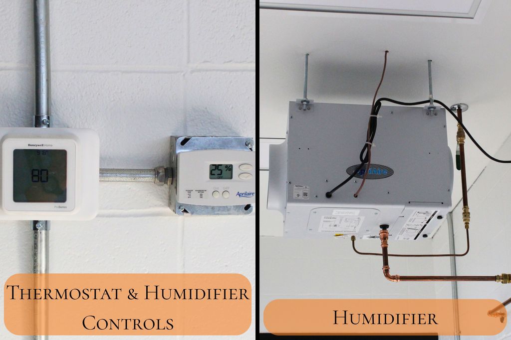 Greenhouse renovations included heating and humidifier improvements.