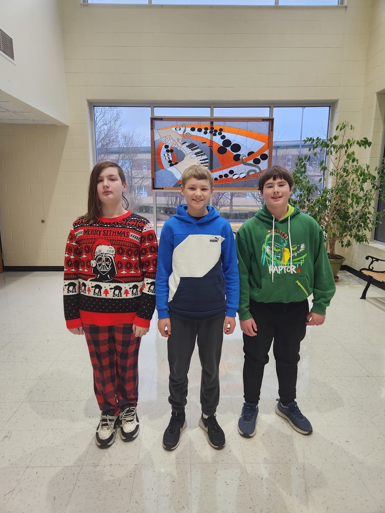 The Middle School Spelling Bee winners!