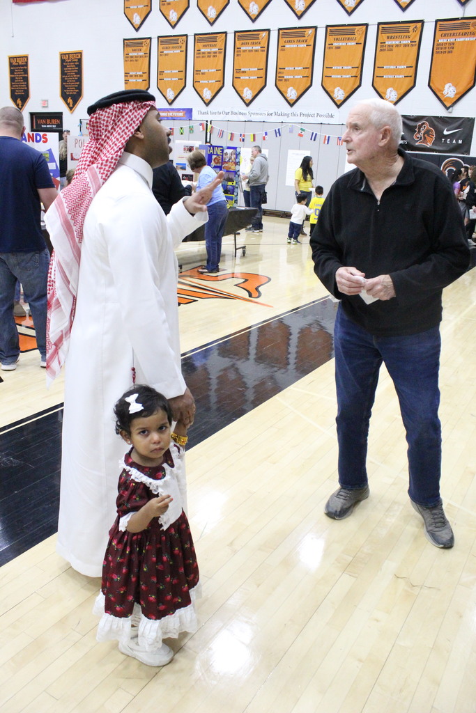 Visitors from the community enjoyed the evening along with students.