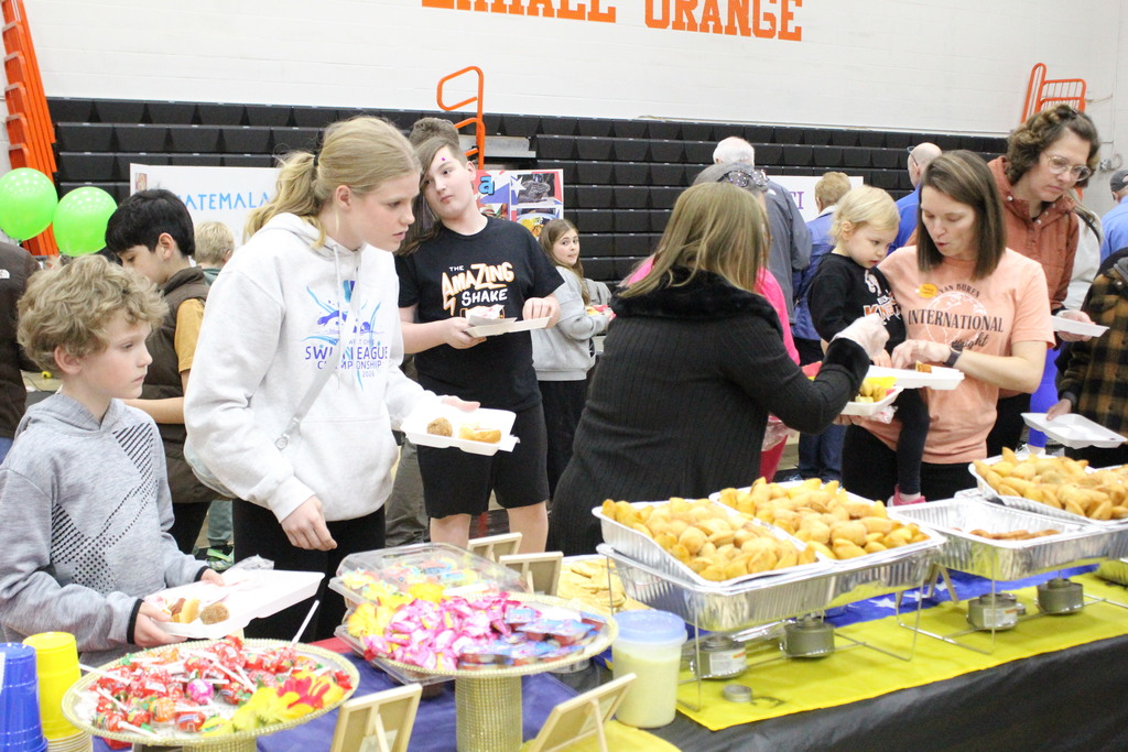 There was a wide variety of foods available to try.