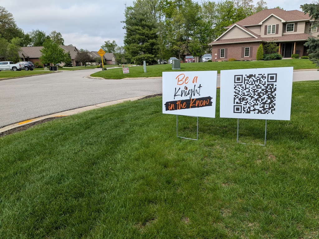 The Knights in the Know signs are on the move again this week!