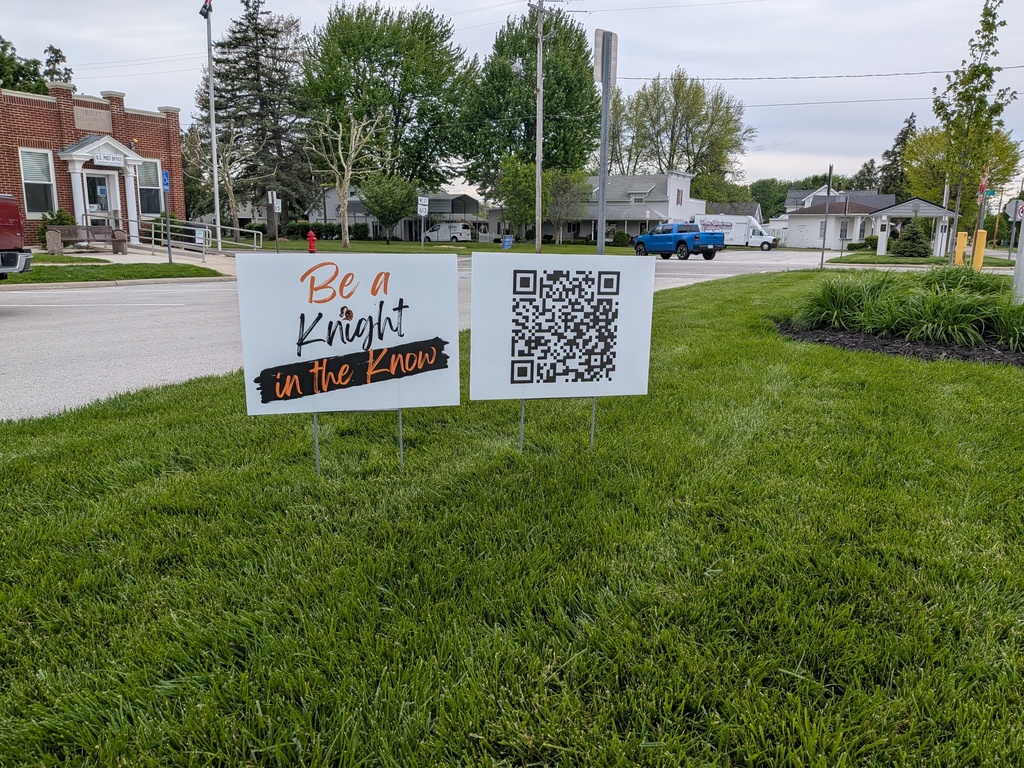 Be a Knight in the Know sign