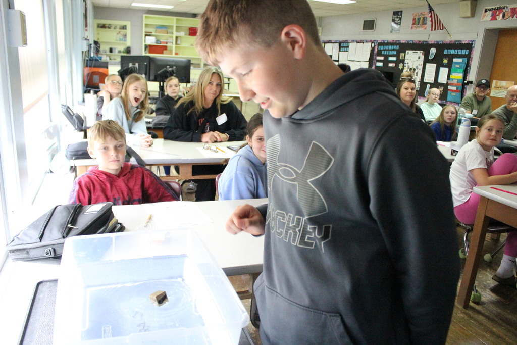 Determining whether items would float was the focus of the science lab.