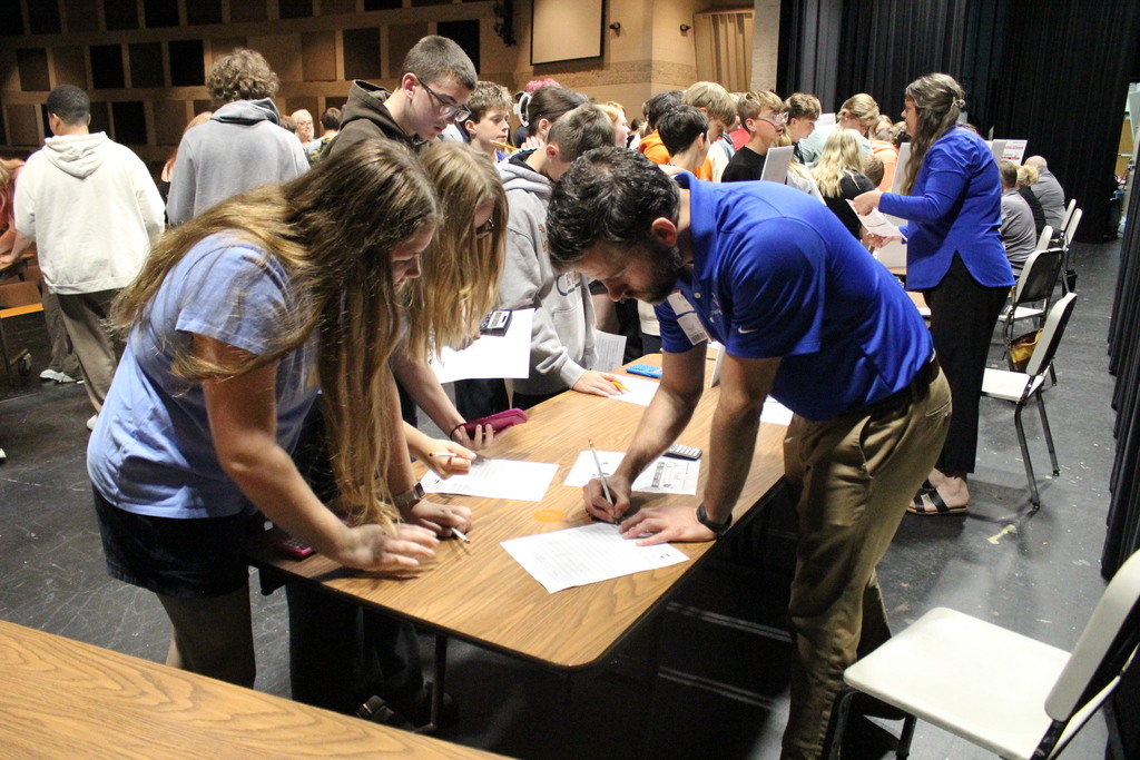 Volunteers with OSU Extension had to sign off on the students' planned budgets.