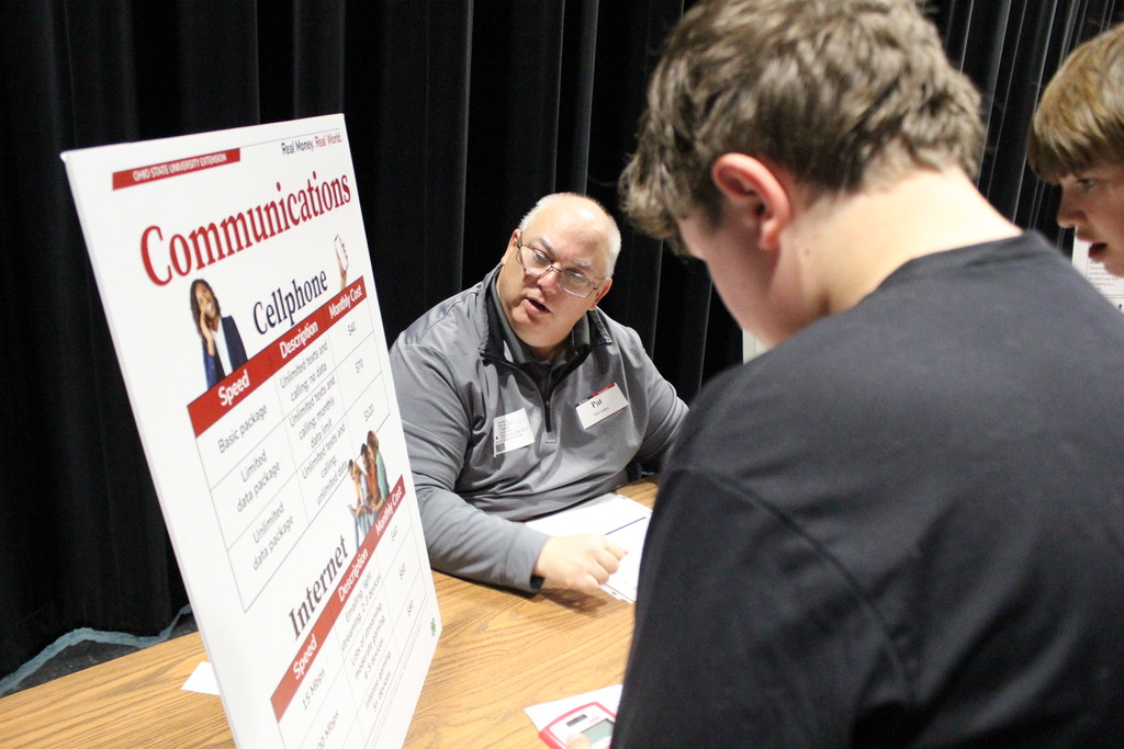 Students even had to decide what cell phones and internet plans their budgets could support.