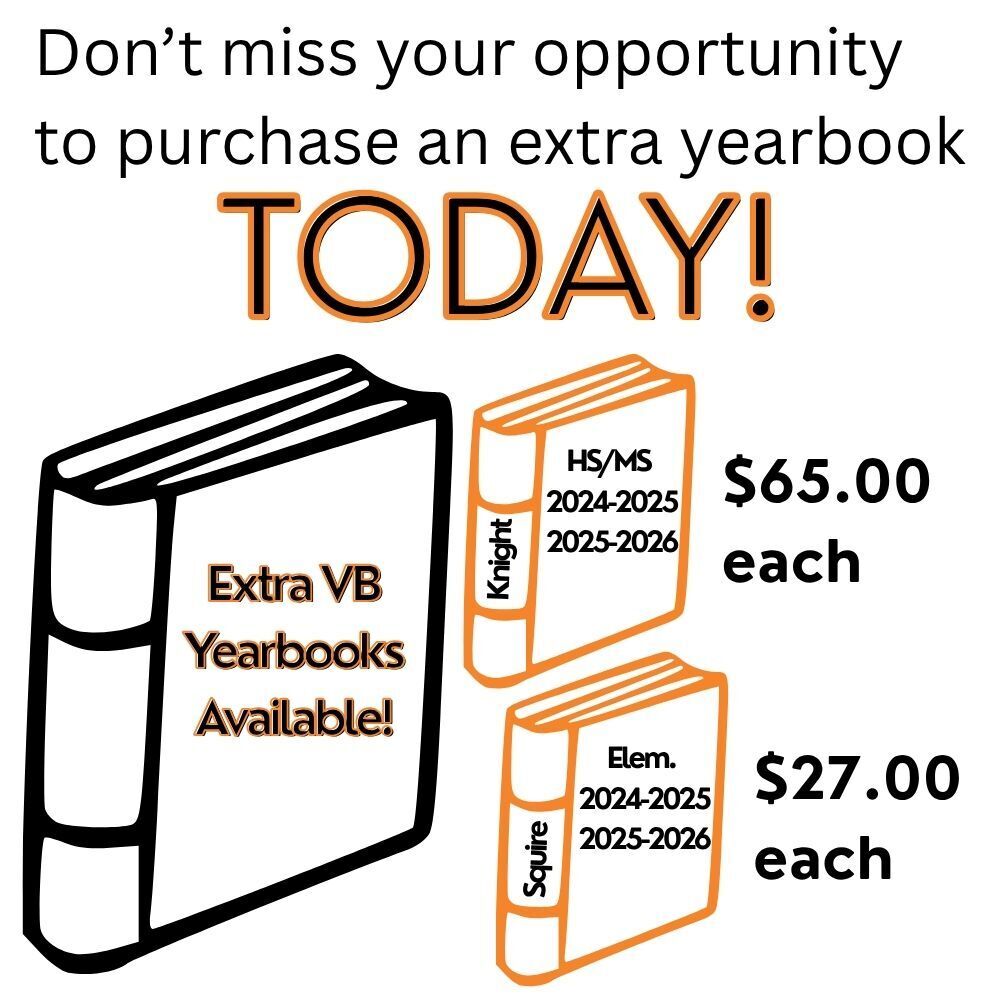 Graphic telling people there are extra yearbooks from the last two years available for purchase.