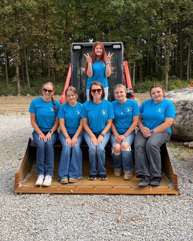 A picture of the five students and chaperone who attended the SheDig Ohio event on October 1.