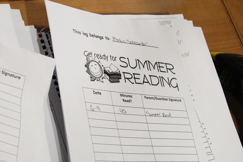 This is an example of a Summer Read reading log.
