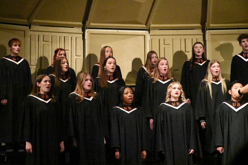Varsity Chorale sings at one of its concerts.