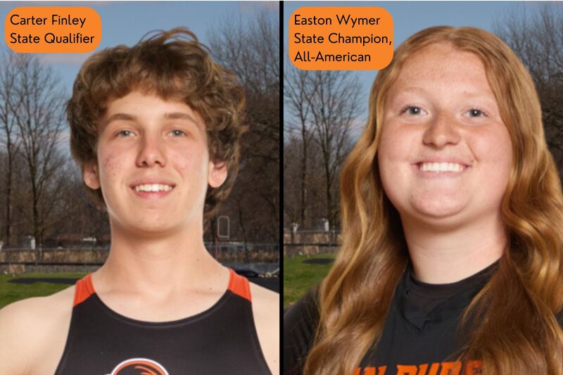 Carter Finley - State Qualifier; Easton Wymer - State Champion, All-American