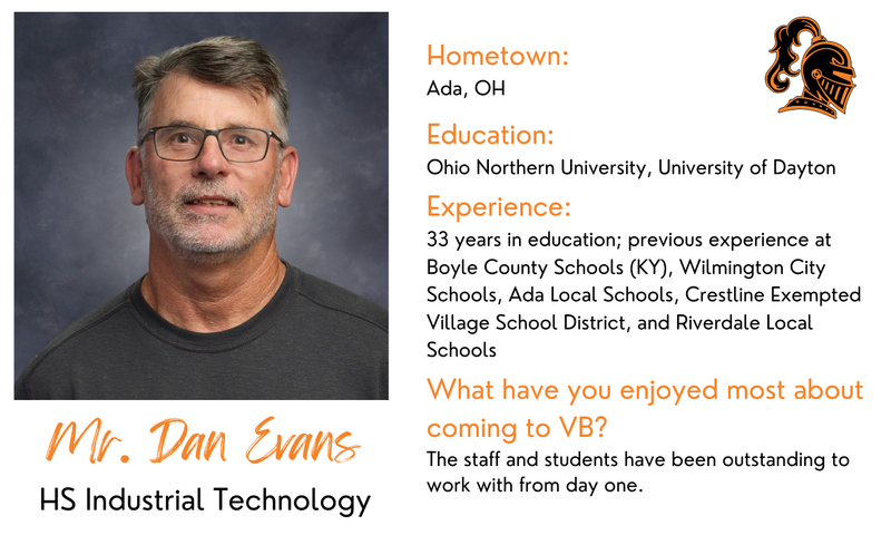 Mr. Dan Evans - HS Industrial Technology