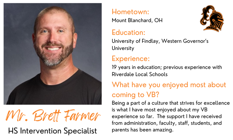 Mr. Brett Farmer - HS Intervention Specialist