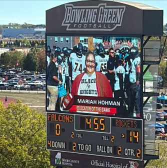 Hohman honored at BG/UT football game