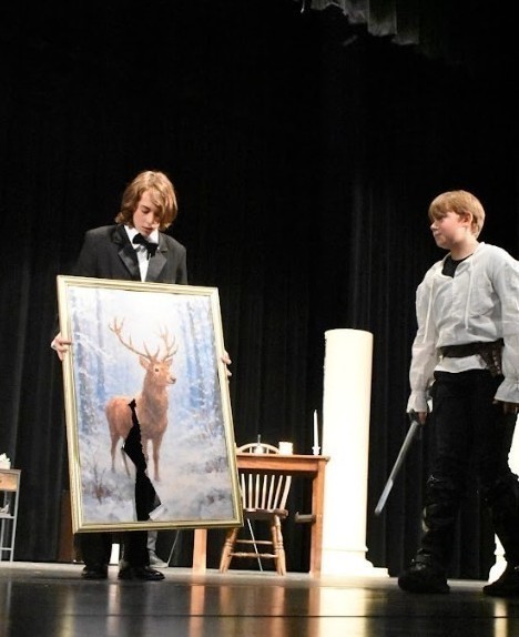 Middle school theater students presented It's a Madhouse.