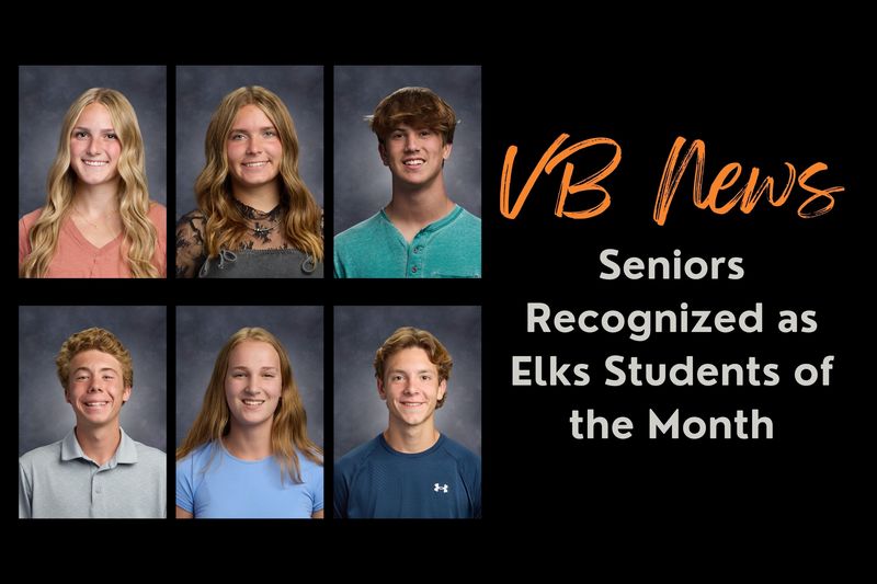 Seniors Recognized as Elks Students of the Month